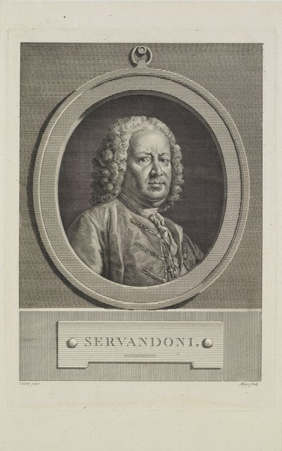 Servandoni, Engraved by Simon Charles Miger by Jean Francois Colson